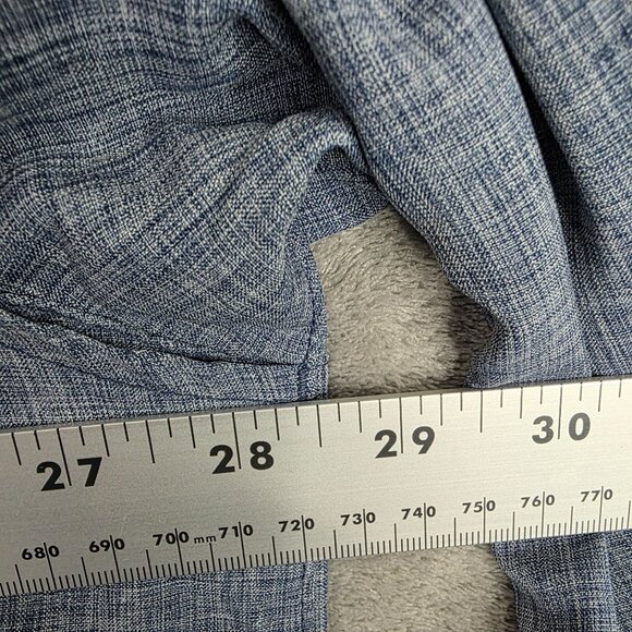 Mens Magellan Adventure Gear Heather Blue Shirt Angler Fit Button Up Size 2XL - Picture 6 of 8